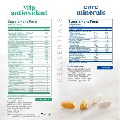 USANA Cellsentials™ - Bundle of USANA Vitamins and Minerals with PQQ