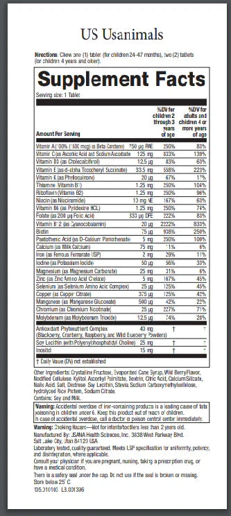 USANA Usanimals™ - Kids Multivitamin