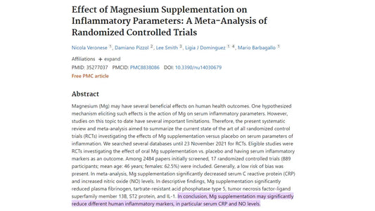 New Study Confirms Benefits of Magnesium Supplementation