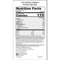Cargar imagen en el visor de la galería, Decaden Vanilla Collagen Protein Bar Nutrition Facts