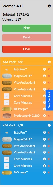 USANA Personalized Healthpak - Women 40+