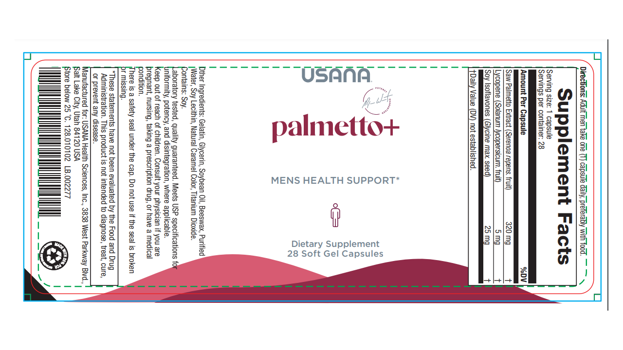 USANA Palmetto label ingredientes